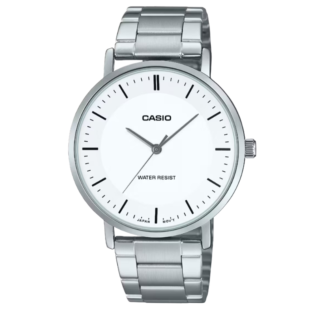 CASIO 紳士簡約鋼帶男錶 MTP-VT04D-7E