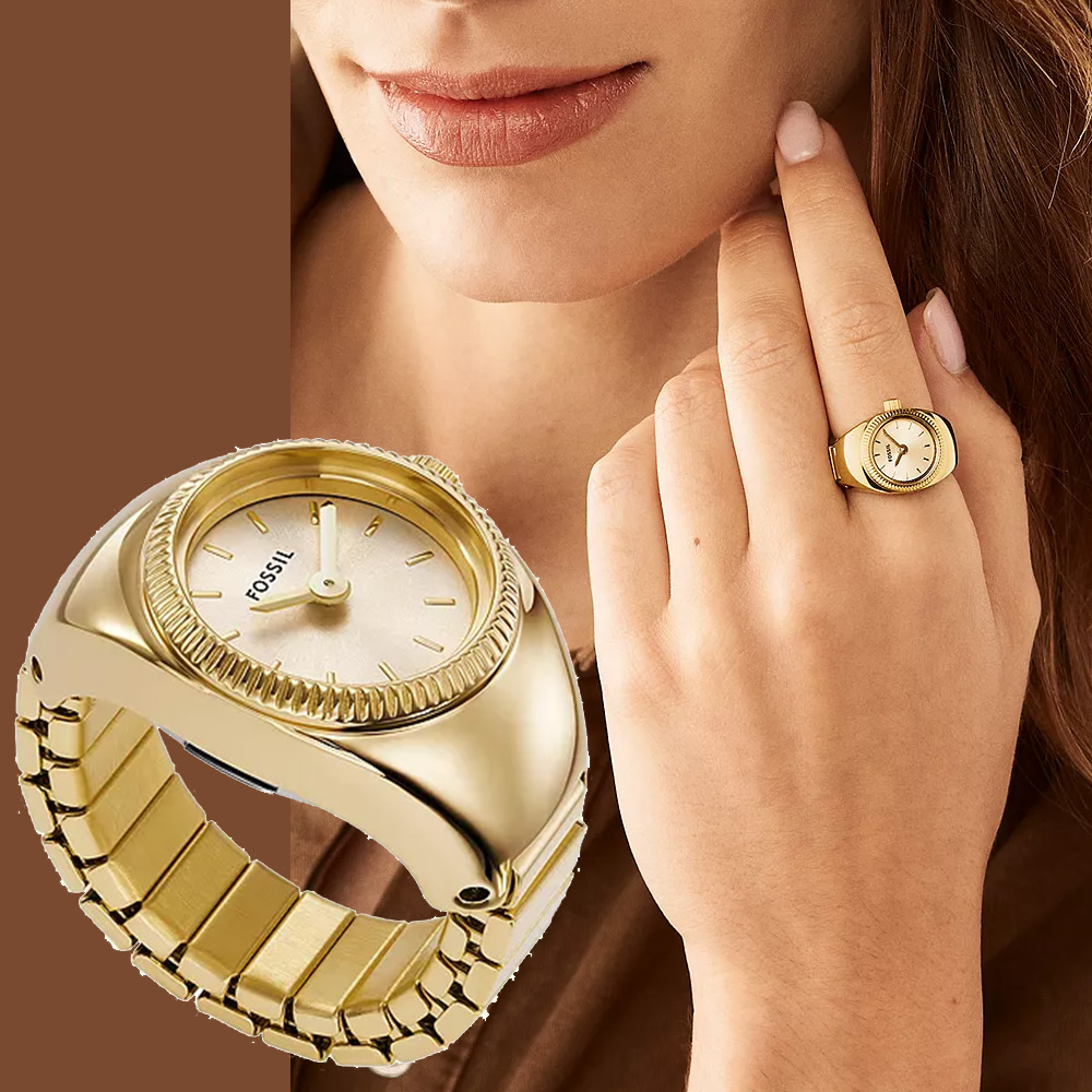 FOSSIL Watch Ring 手錶戒指 戒指錶-金 ES5246