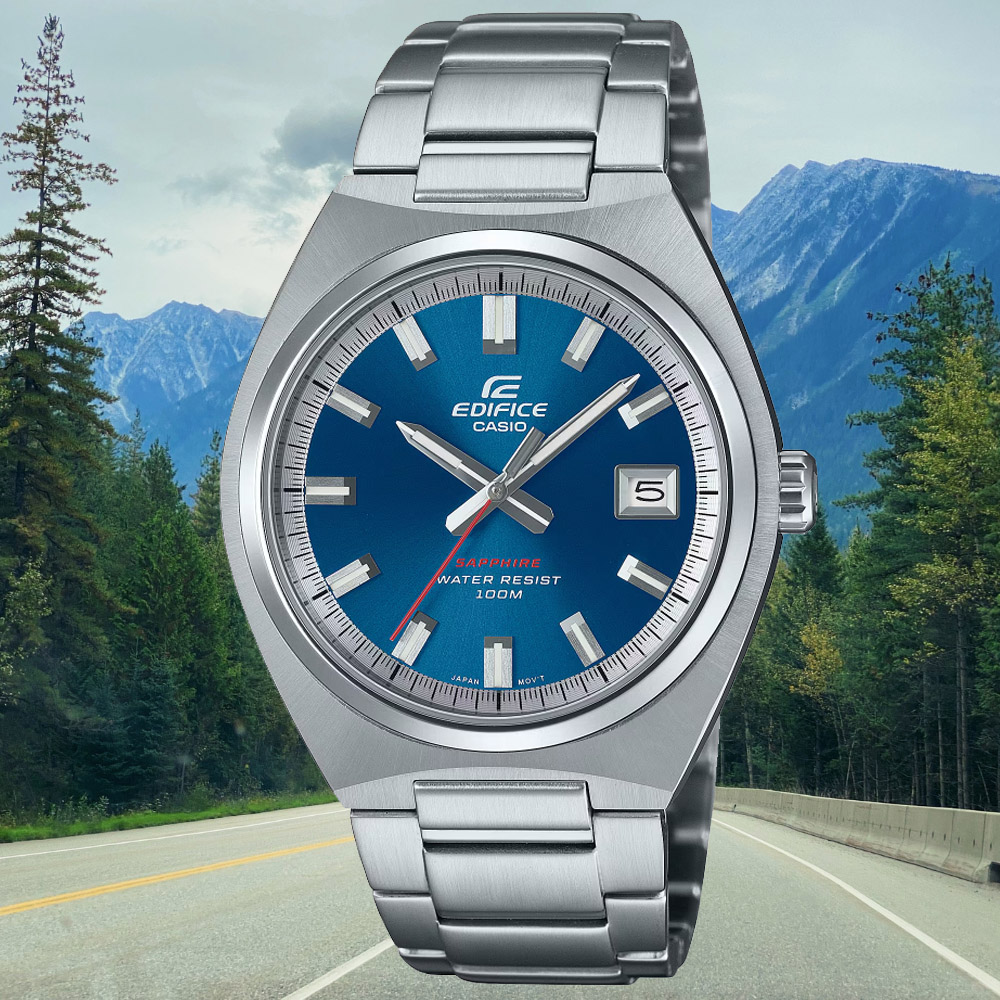 CASIO卡西歐 EDIFICE 經典簡約運動腕錶 EFB-109D-2AV