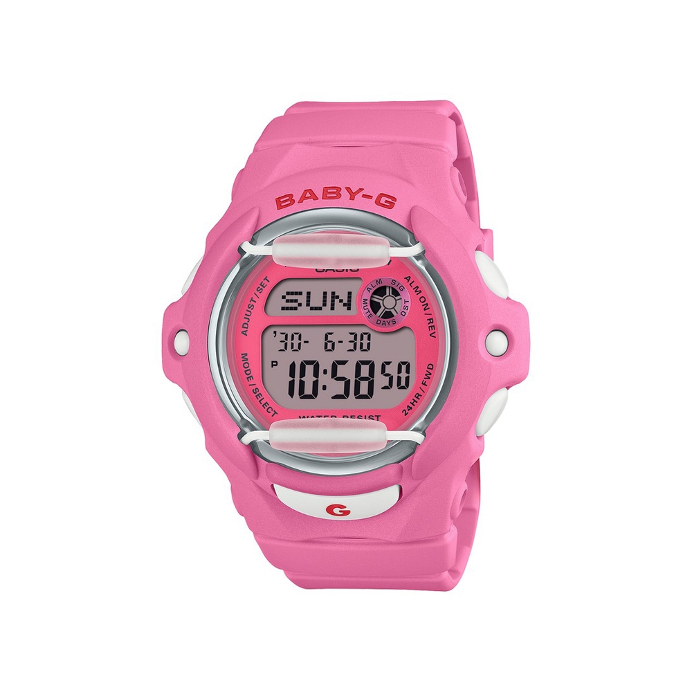 【CASIO 卡西歐】BABY-G 櫻桃甜心 亮麗繽紛 200米防水 休閒數位 甜心粉 BG-169CH-4 42.6mm