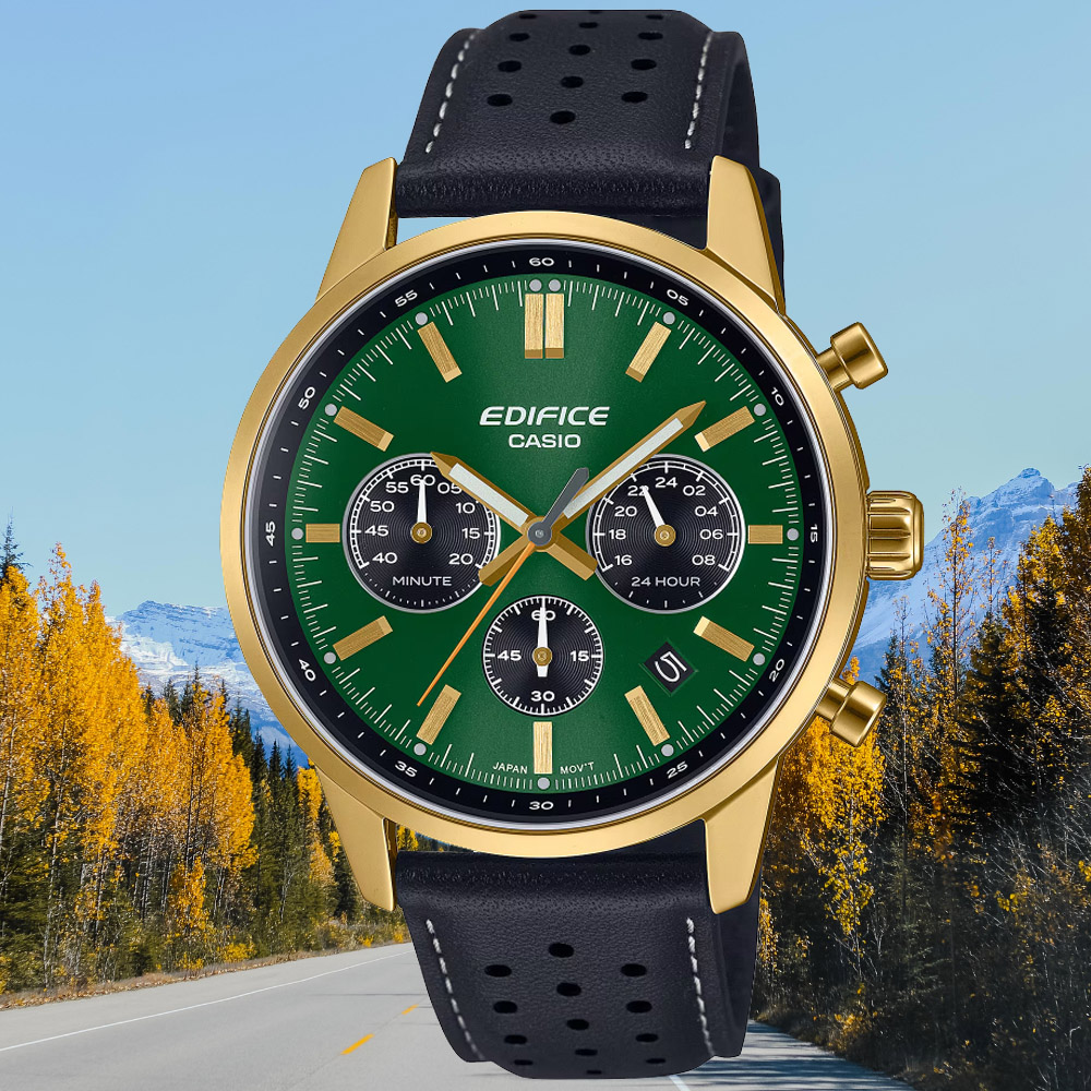 CASIO卡西歐 EDIFICE 經典簡約計時腕錶 EFR-575CL-3A