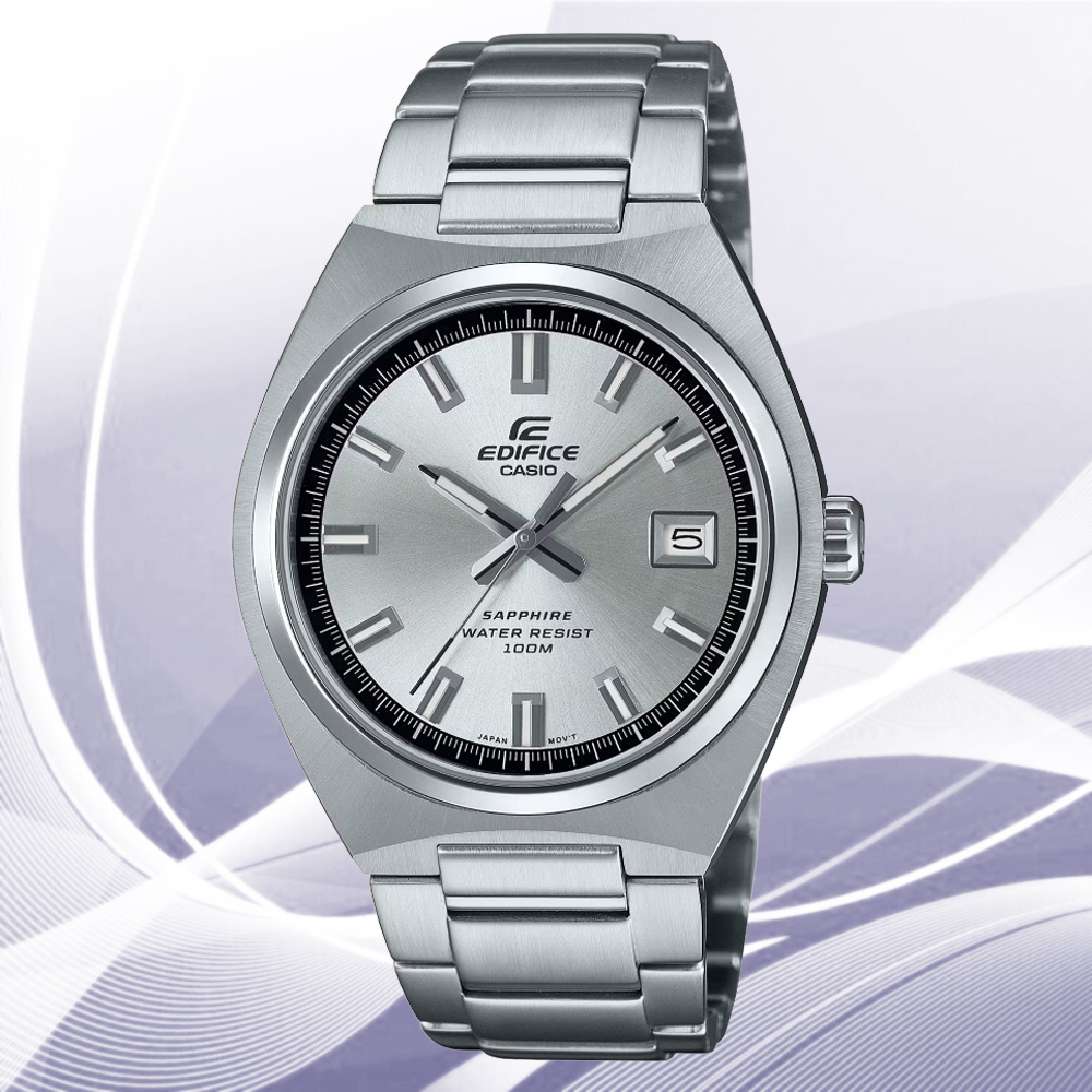 CASIO 卡西歐 EDIFICE 經典運動風 賽車系列指標手錶-銀 EFB-109D-7AV