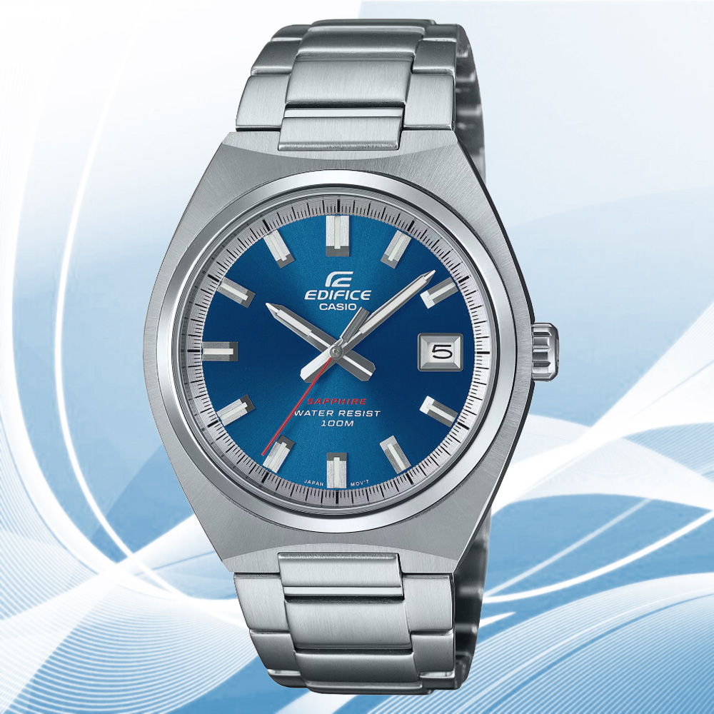 CASIO 卡西歐 EDIFICE 經典運動風 賽車系列指標手錶-藍 EFB-109D-2AV
