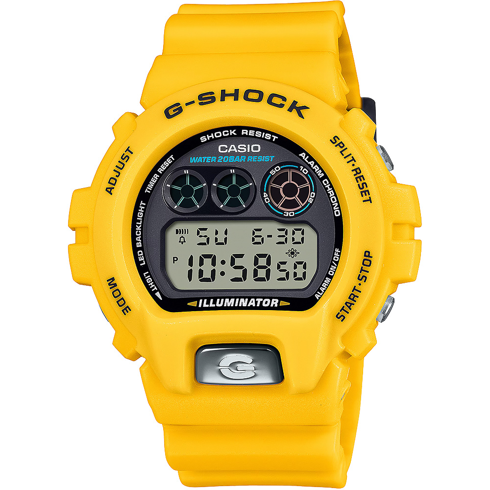 CASIO 卡西歐 G-SHOCK 30週年紀念版 電子錶 手錶-黃 DW-6900TR-9