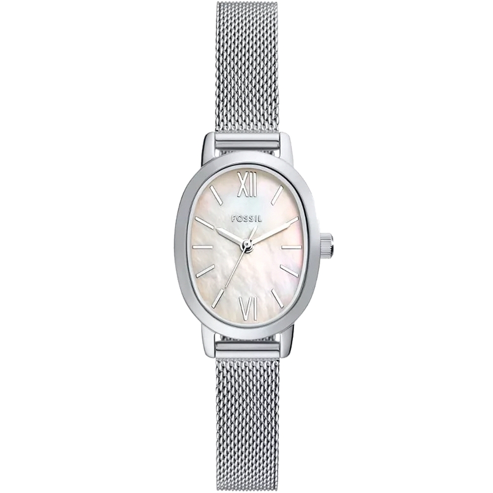 FOSSIL Penny 珍珠貝橢圓形米蘭帶女錶送禮首選-23x29mmBQ5015