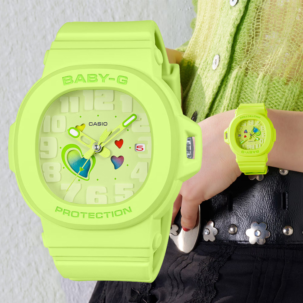 CASIO卡西歐 BABY-G 俏皮愛心 時尚腕錶 BGA-10-3A