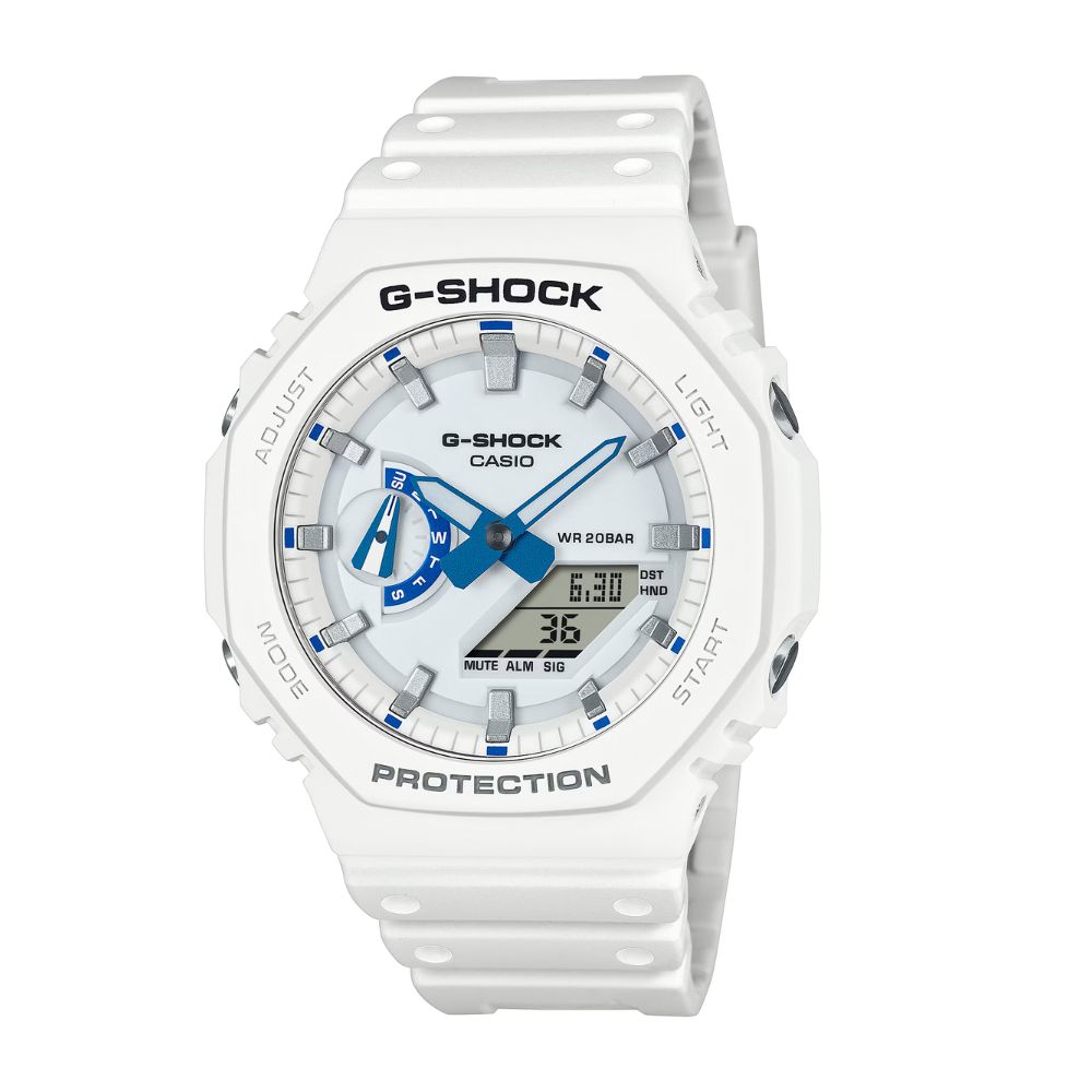 【CASIO 卡西歐】G-SHOCK 夏日海洋 閃耀海洋 電子錶款 GA-2100HDS-7A 45.4mm