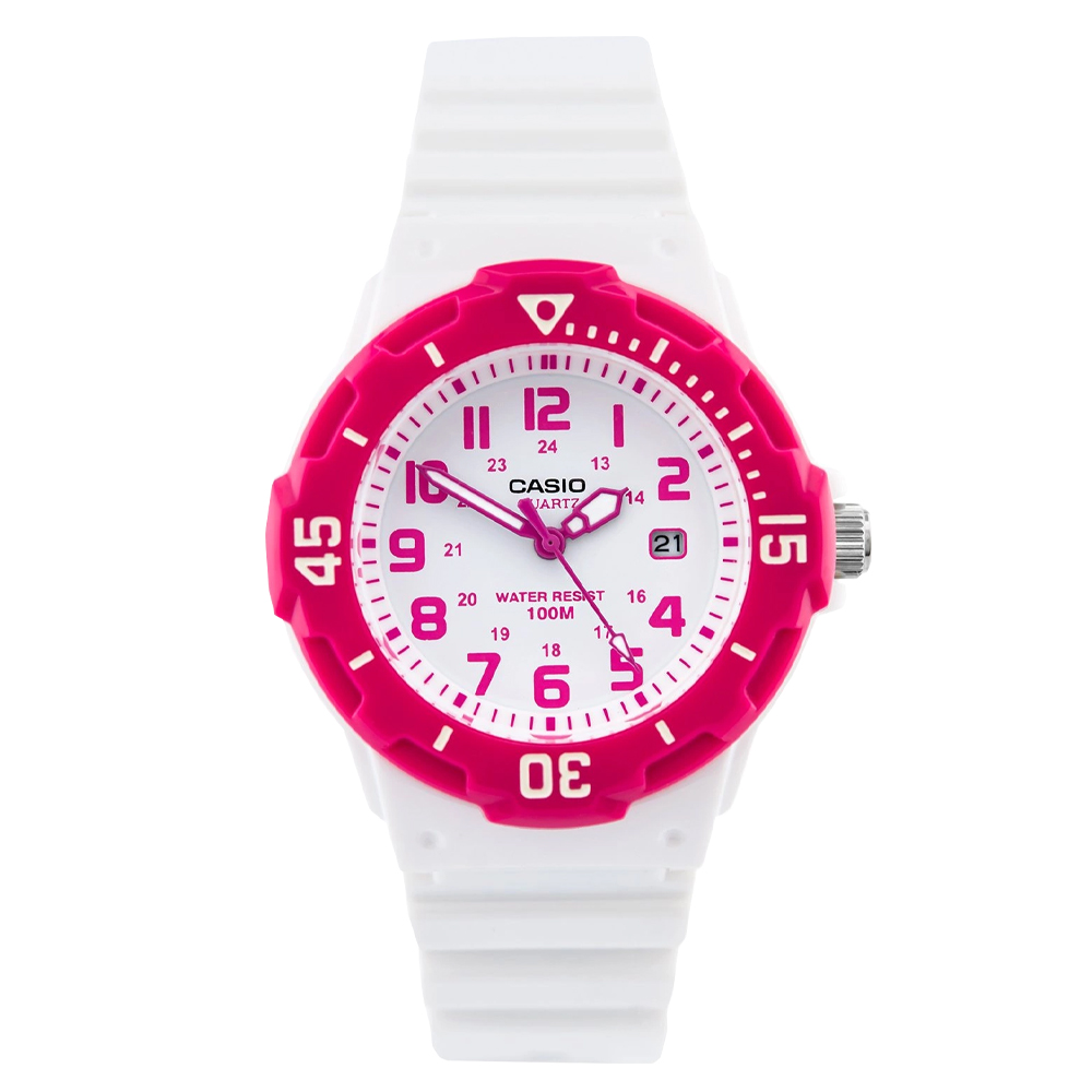 【CASIO 卡西歐】 時尚運動風淺水錶 LRW-200H-4B