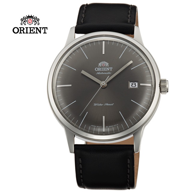 ORIENT 東方錶 DATEⅡ機械錶 皮帶款 FAC0000CA 深黑灰色 - 40.5mm