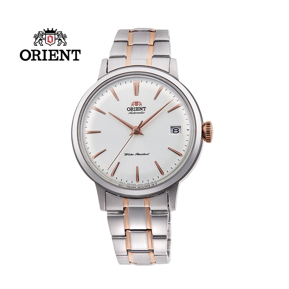 ORIENT 東方錶 DATEⅡ系列 機械錶 鋼帶款 RA-AC0008S 間金色 36.0mm