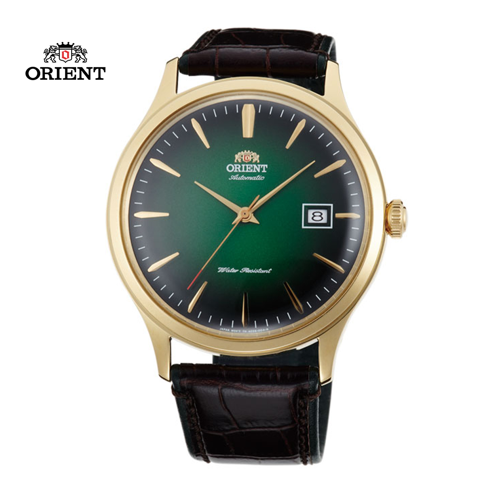 ORIENT 東方錶 DATE II 日期顯示機械錶 皮帶款 FAC08002F 綠色- 42mm