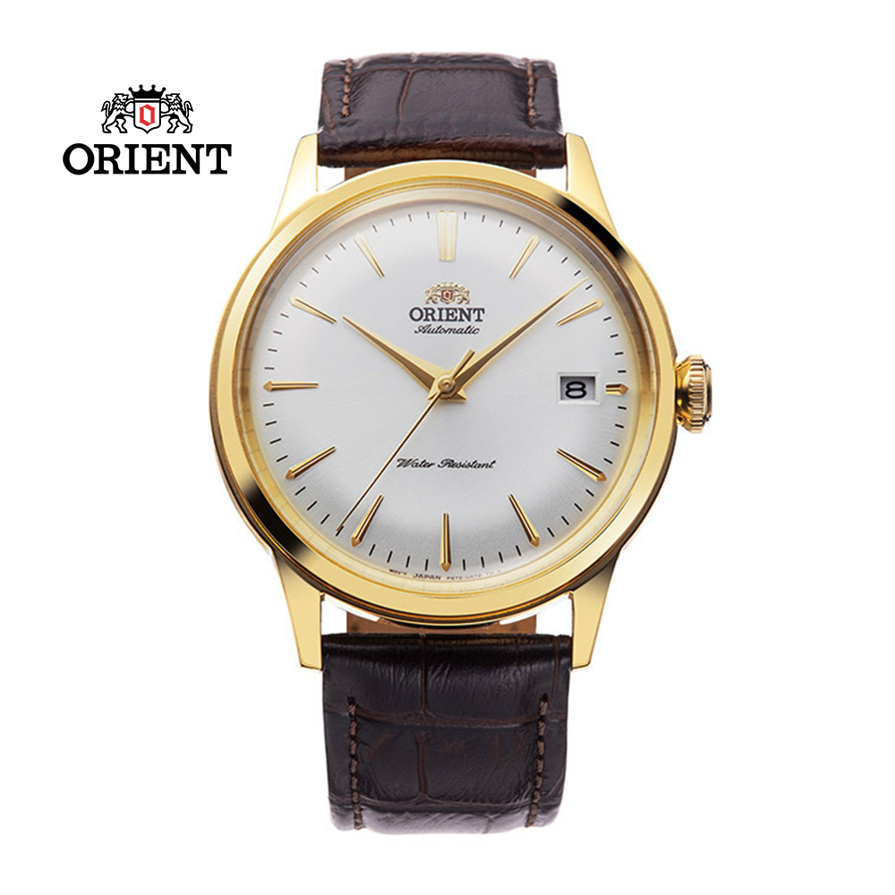 ORIENT 東方錶 DATEⅡ機械錶 皮帶款 RA-AC0M01S 金色 - 38.4mm