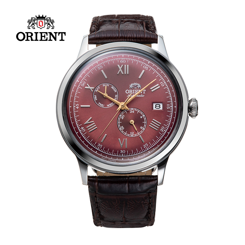 ORIENT 東方錶 Classic and Simple Style 機械錶 皮帶款 RA-AK0705R 酒紅色 - 40.5mm