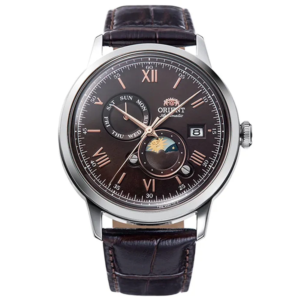 ORIENT 東方錶 Sun&Moon系列 日月相機械腕錶 41.5mm / RA-AK0804Y
