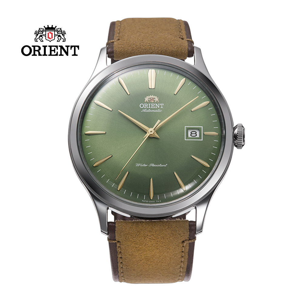 ORIENT 東方錶 DATE II 日期顯示機械錶 皮帶款 RA-AC0P01E 綠色 - 42.0mm