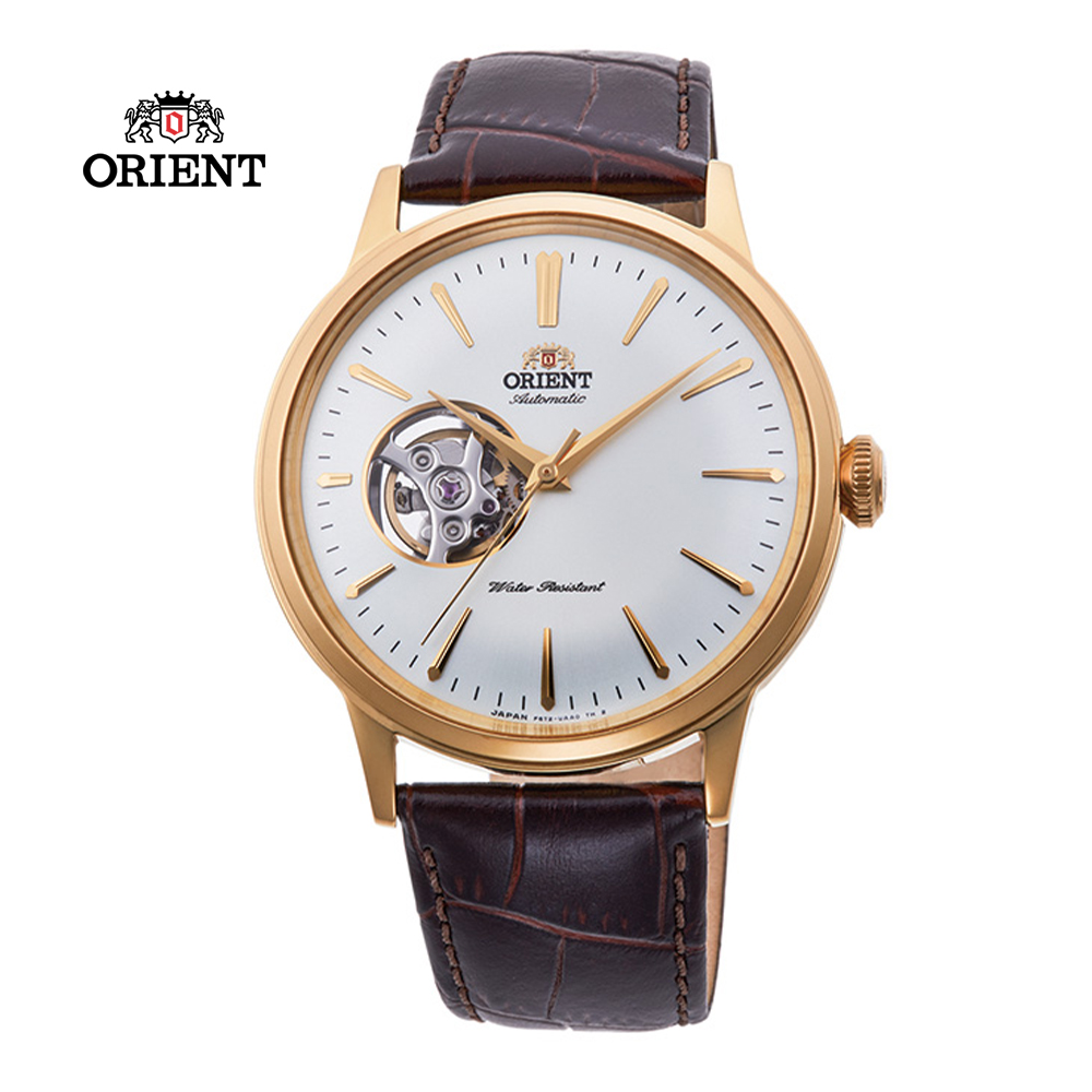 ORIENT 東方錶 SEMI-SKELETON系列 鏤空機械錶 皮帶款 RA-AG0003S 白色 - 40.5mm