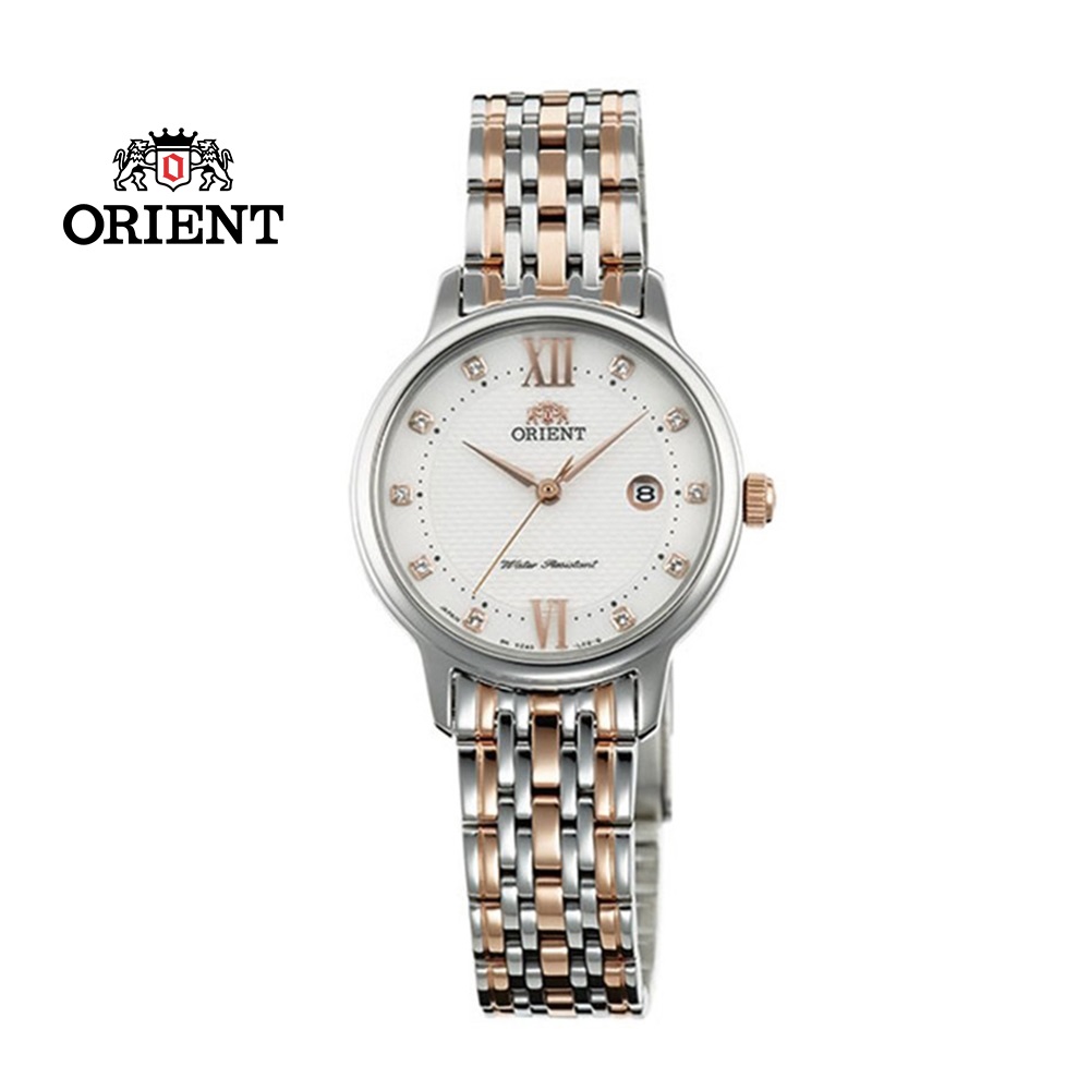 ORIENT 東方錶 OLD SCHOOL系列 時尚石英腕錶 鋼帶款 SSZ45001W 白色 - 28mm