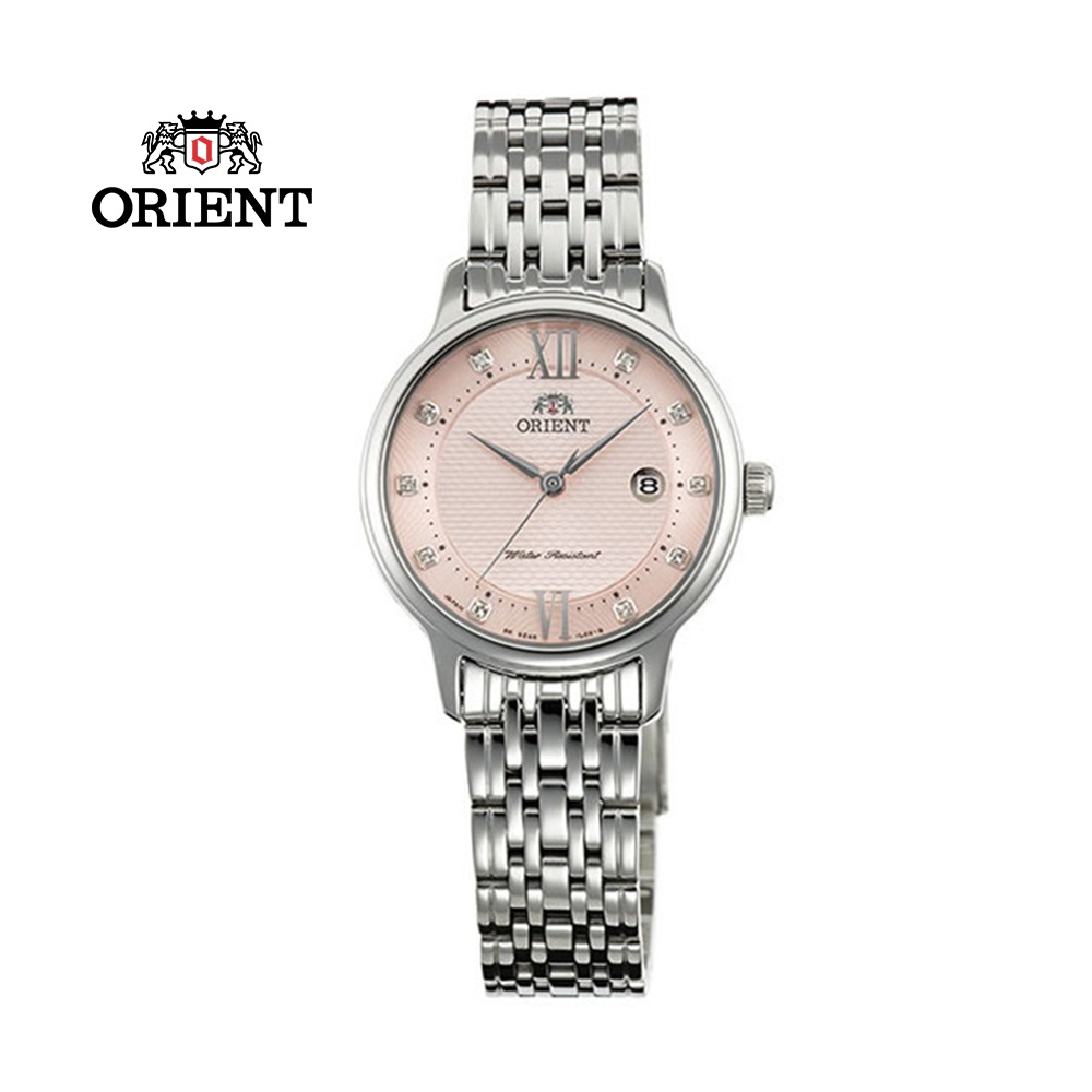 ORIENT 東方錶 OLD SCHOOL系列 時尚石英腕錶 鋼帶款 SSZ45003Z 粉紅色 - 28mm