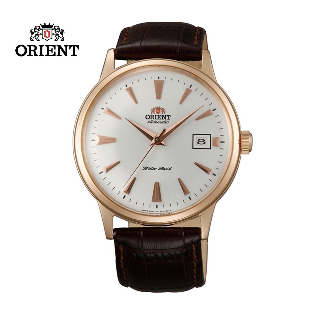 ORIENT 東方錶 DATE II 日期顯示機械錶 皮帶款 FAC00002W 玫瑰金色 - 40.5mm