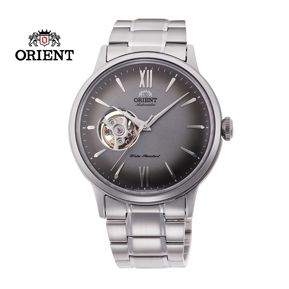 ORIENT 東方錶 SEMI-SKELETON系列 鏤空機械錶 鋼帶款 RA-AG0029N 灰色 - 40.5mm