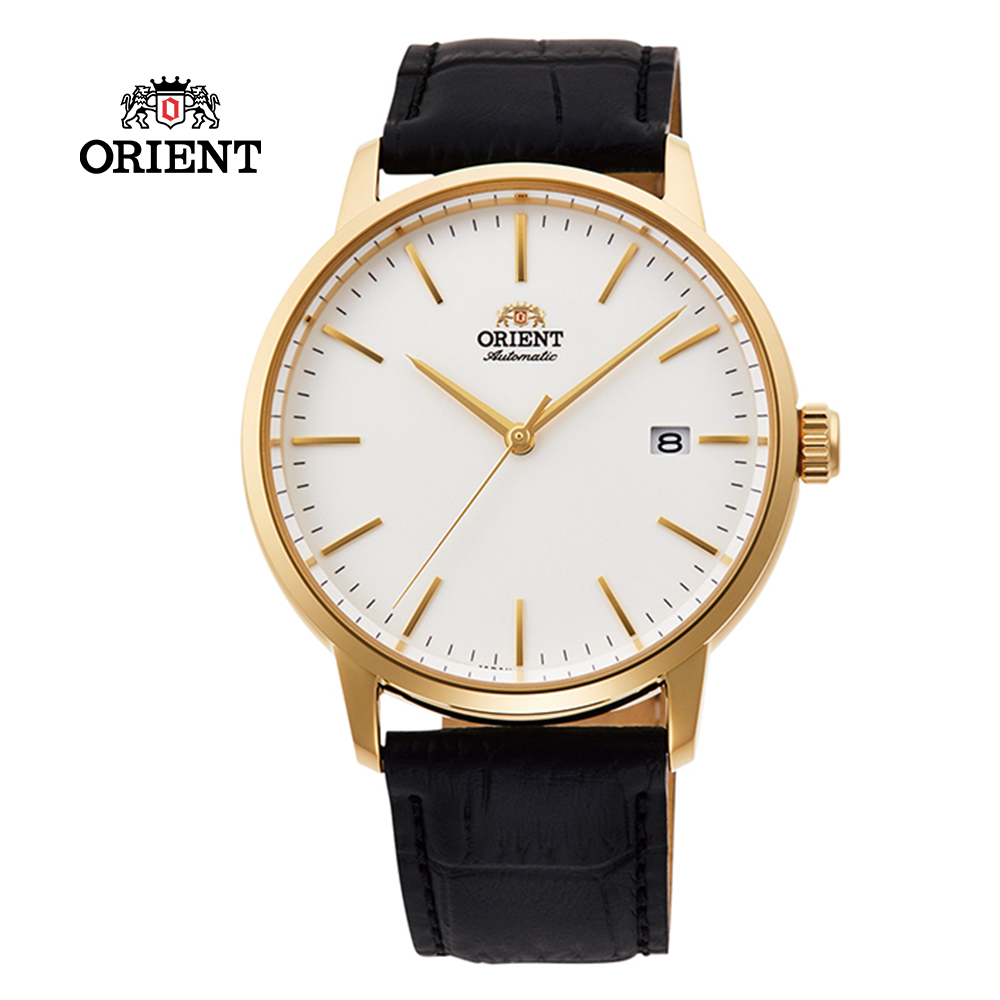 ORIENT 東方錶 DATEⅡ系列 機械錶 皮帶款 白色 RA-AC0E03S-40.0mm