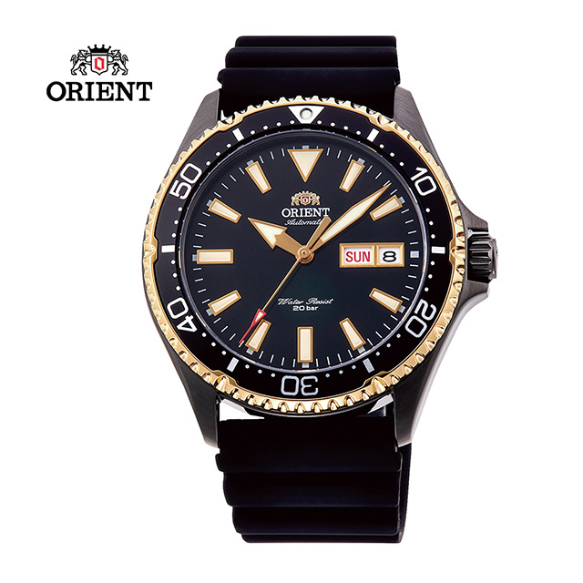 ORIENT 東方錶 WATER RESISTANT系列 200m潛水錶 膠帶款 黑色 RA-AA0005B - 41.8 mm