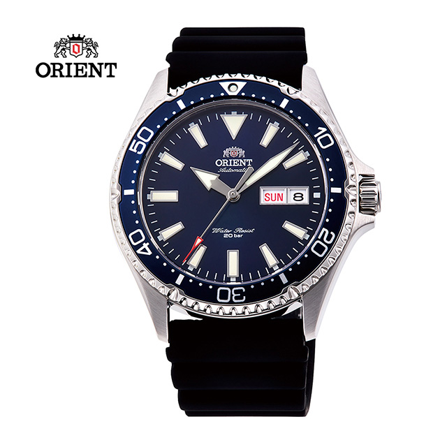 ORIENT 東方錶 WATER RESISTANT系列 200m潛水錶 膠帶款 藍色 RA-AA0006L - 41.8 mm