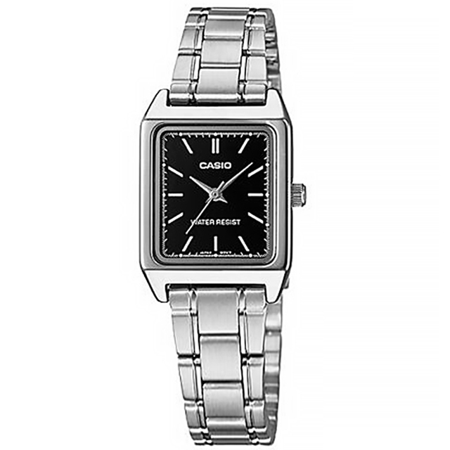 CASIO 卡西歐 / LTP-V007D-1E / 簡約優雅 時尚方形 不鏽鋼手錶 銀色 22mm