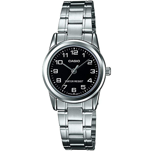 【CASIO 卡西歐】城市風格個性魅力腕錶/黑面(LTP-V001D-1BUDF)