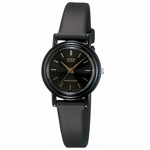 【CASIO 卡西歐】小巧經典三針橡膠腕錶/黑(LQ-139EMV-1ALDF)