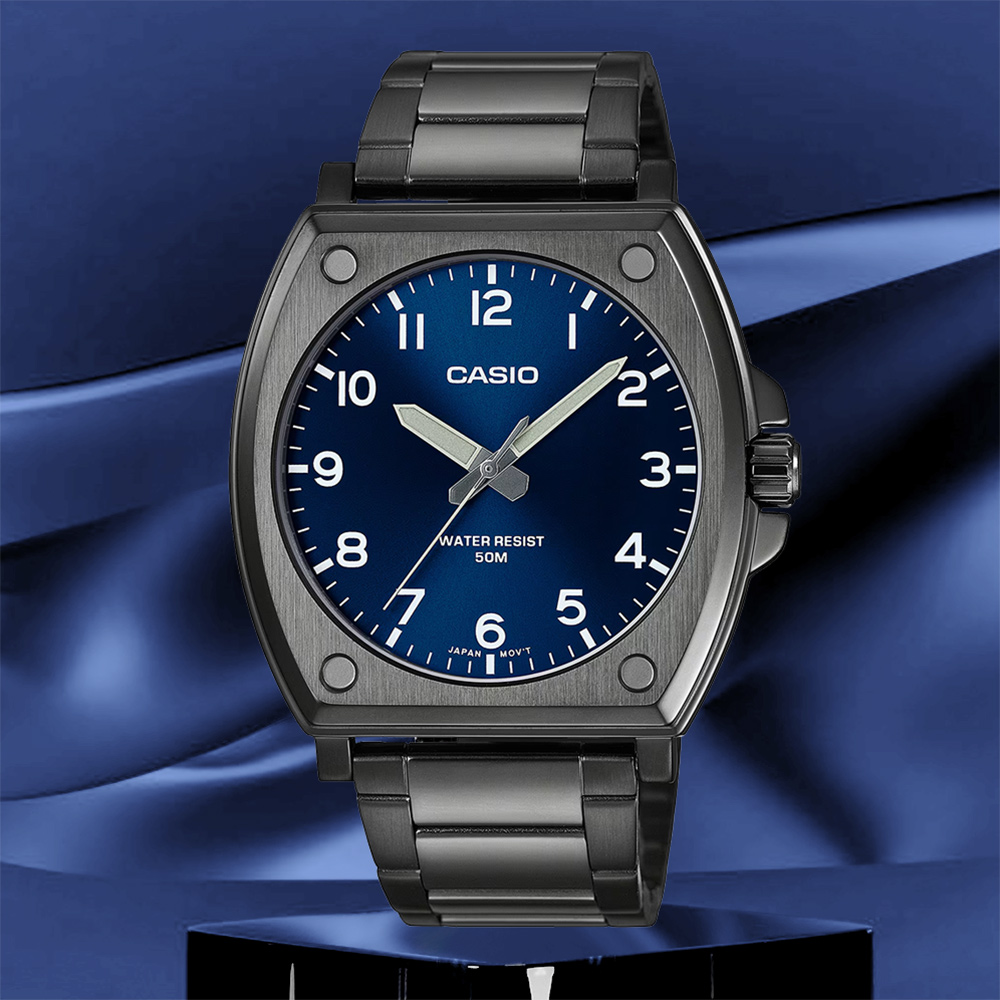 CASIO 卡西歐 工業風指針手錶(MTP-E730B-2AV)