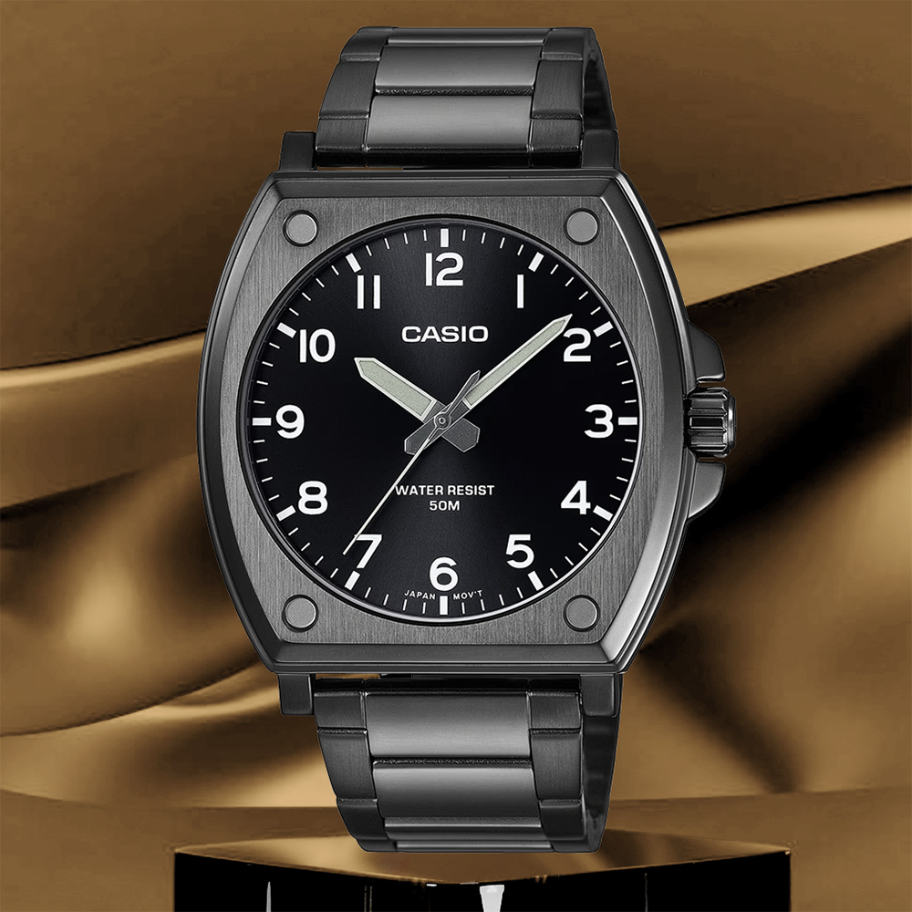 CASIO 卡西歐 工業風指針手錶(MTP-E730B-1AV)
