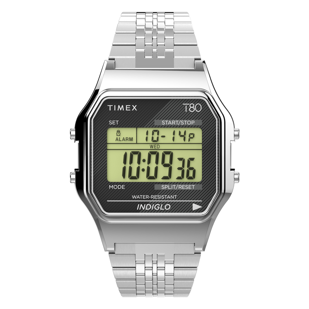 【TIMEX】天美時 電子系列 多彩手錶 (黑/銀 TXTW2V19000)