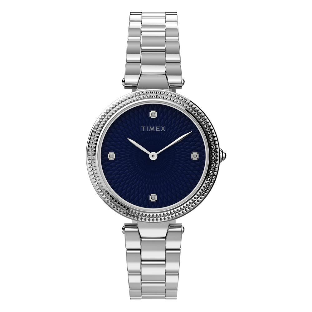 【TIMEX】天美時 風格系列 優雅知性女錶 (深藍x銀 TXTW2V24000)