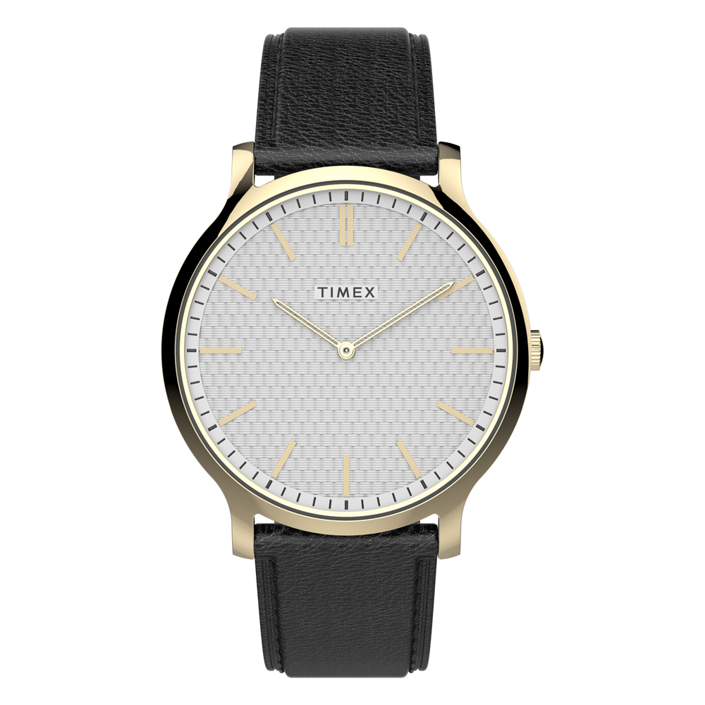【TIMEX】天美時 風格系列 時尚手錶 (銀白x金x黑 TXTW2V28400)