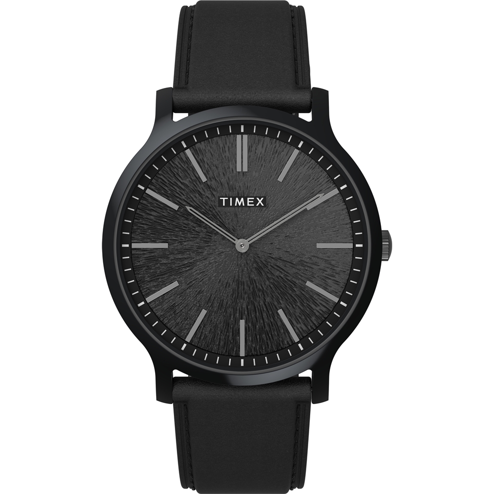 【TIMEX】天美時 風格系列 超薄時尚手錶 (黑x黑 TXTW2V43600)