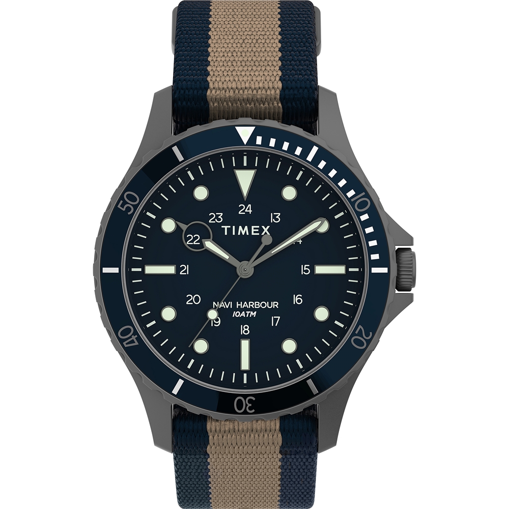 【TIMEX】天美時 風格系列 經典手錶 (藍x棕褐x黑 TXTW2U90100)