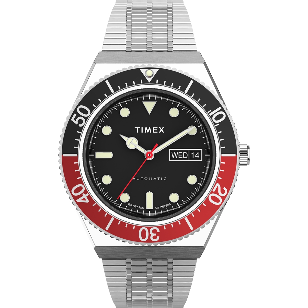 【TIMEX】天美時 M79系列 機械錶 ( 黑 / 紅 TXTW2U83400)