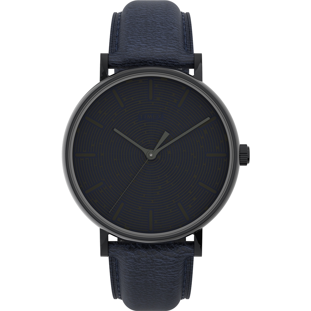 TIMEX 天美時 Fairfield系列 簡約手錶-深藍/41mm TXTW2U89100