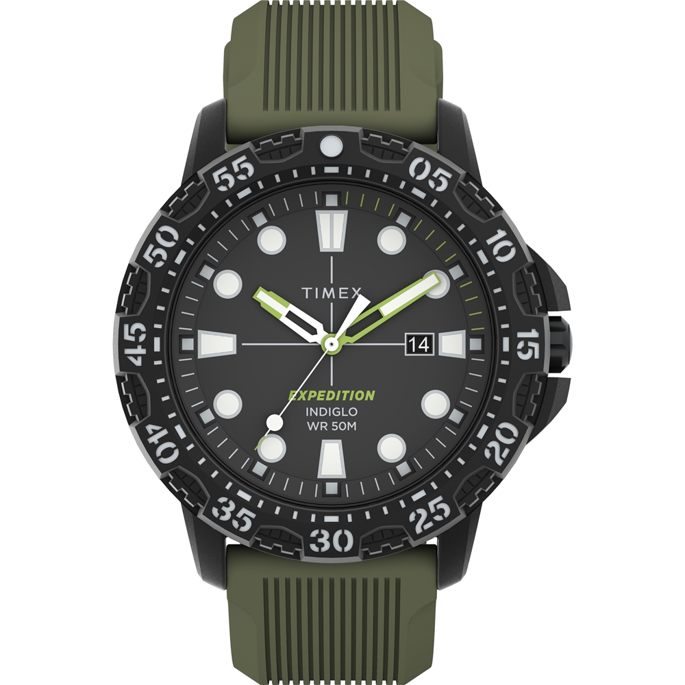 【TIMEX】天美時 遠征系列 Gallatin手錶 (黑x綠 TXTW4B25400)