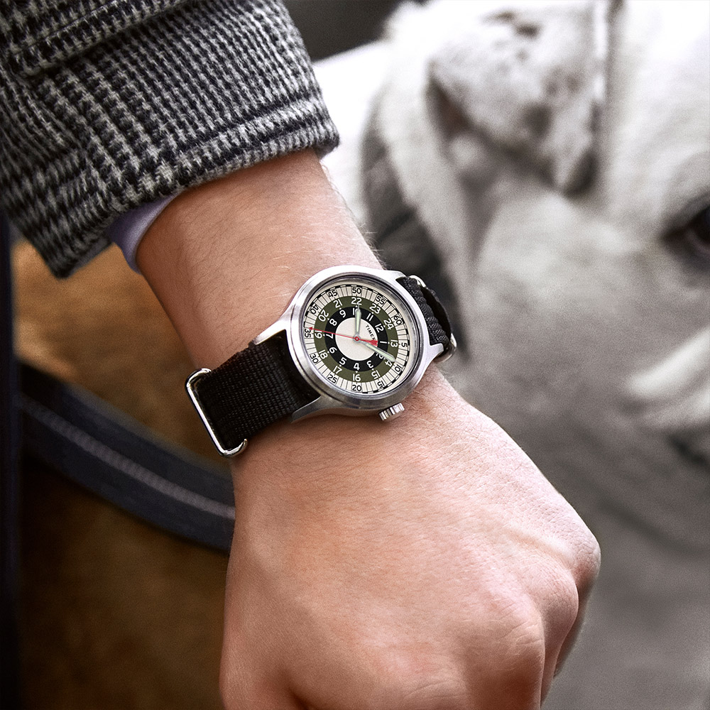 【TIMEX】天美時 x TODD SNYDER聯名限量MOD 摩登輪盤手錶-黑銀/40mm