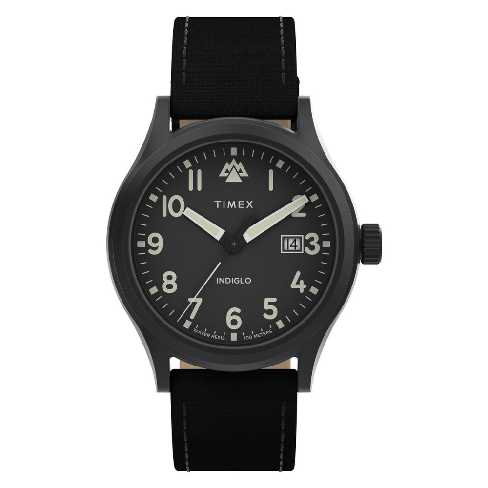 【TIMEX】天美時 遠征系列 40毫米環保再生錶帶 戶外手錶 (黑 TXTW2W56800)