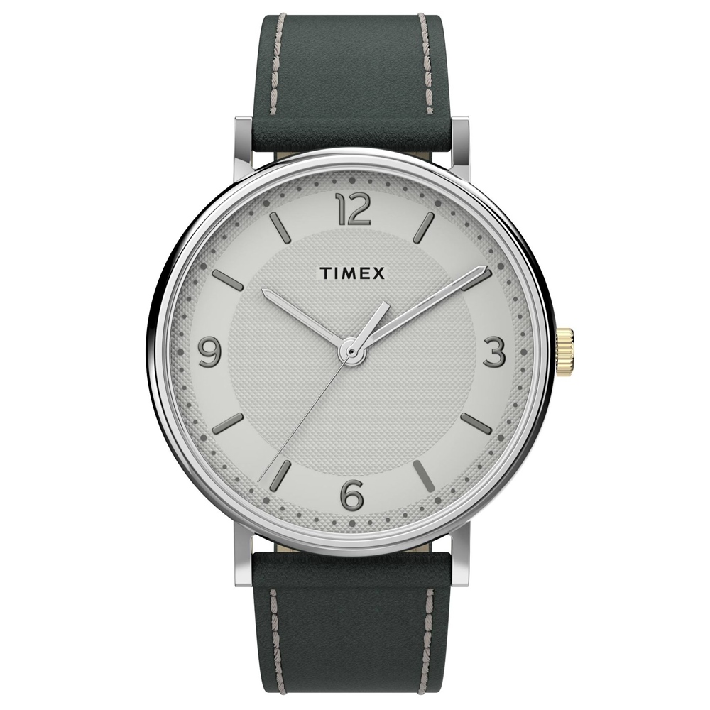 【TIMEX】天美時 風格系列 41毫米極簡手錶 ( 白x黑 TXTW2U67500-1)