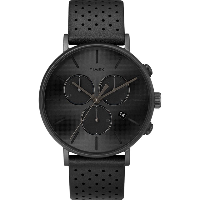 【TIMEX】 天美時 Fairfield Chrono系列 時尚三眼計時手錶 (黑 TXTW2R79800)