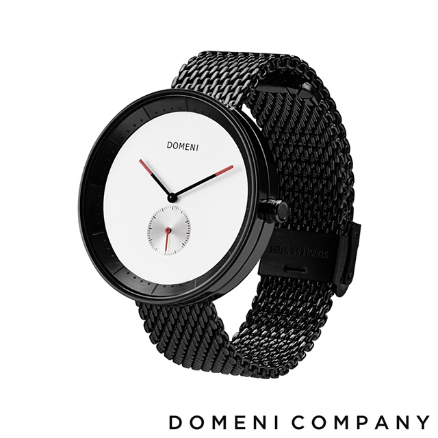 【DOMENI COMPANY】SIGNATURE 經典系列 米蘭錶帶/316L不鏽鋼單眼女錶-黑 (BLM01-32)