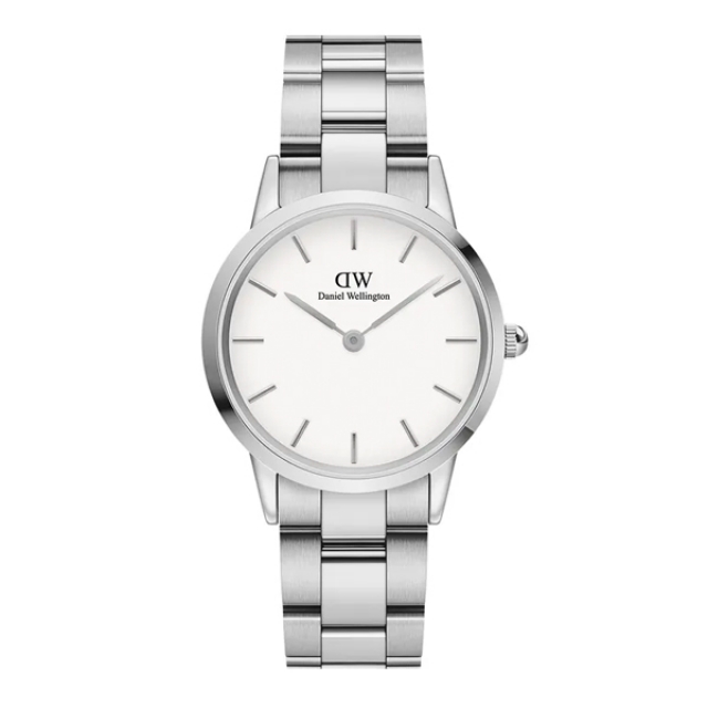 【Daniel Wellington】Iconic Link瑞典時尚品牌鋼帶腕錶-耀目亮銀-32mm/DW00100205