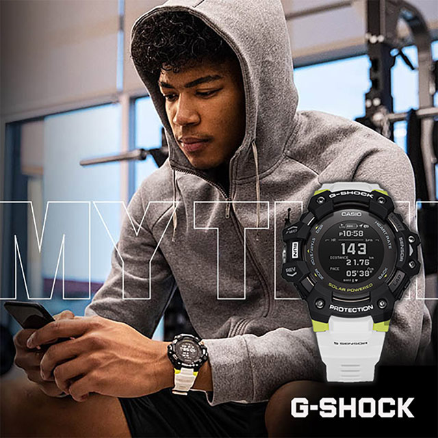 CASIO 卡西歐 G-SHOCK 心率偵測 x GPS定位 智能手錶-55mm GBD-H1000-1A7