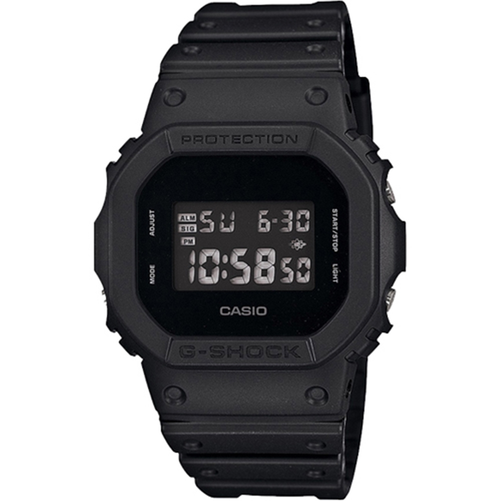 【CASIO 卡西歐】G-SHOCK 經典多功能手錶(黑 DW-5600BB-1)