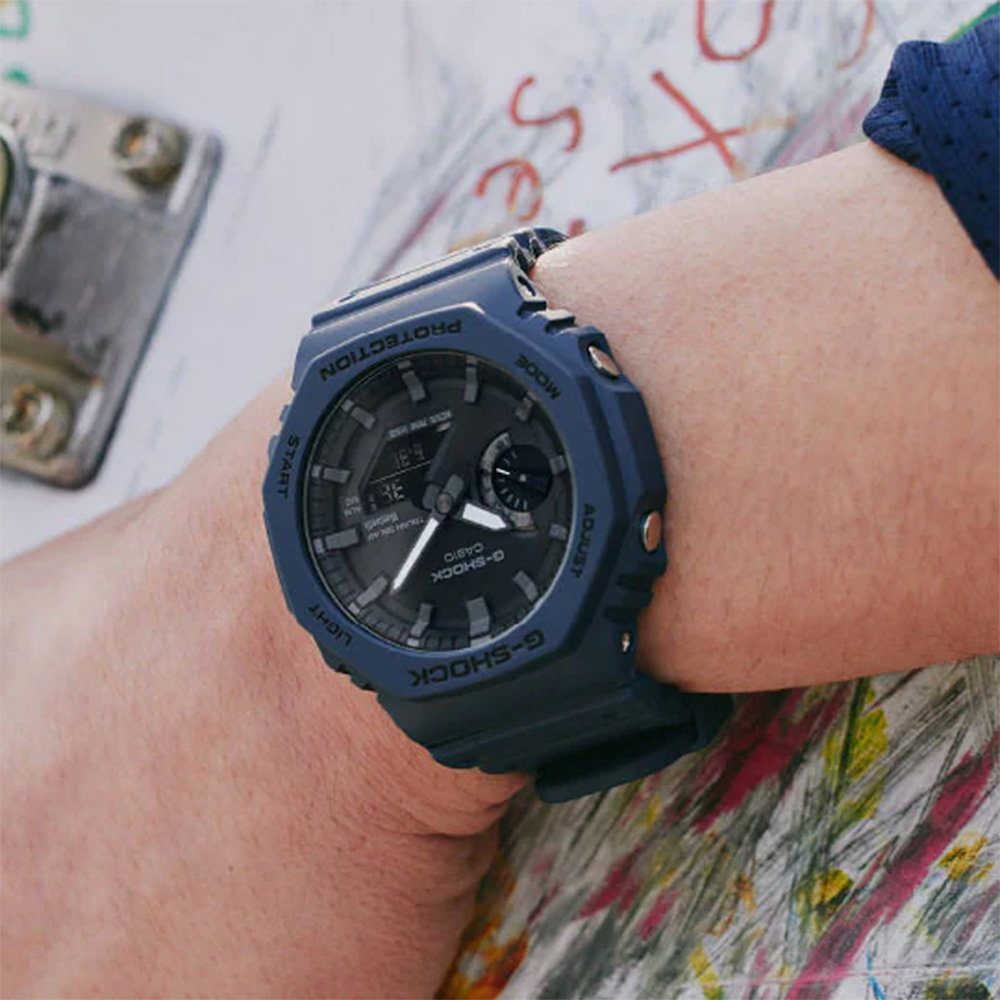 CASIO 卡西歐 G-SHOCK 農家橡樹 藍芽八角太陽能電子錶 GA-B2100-2A