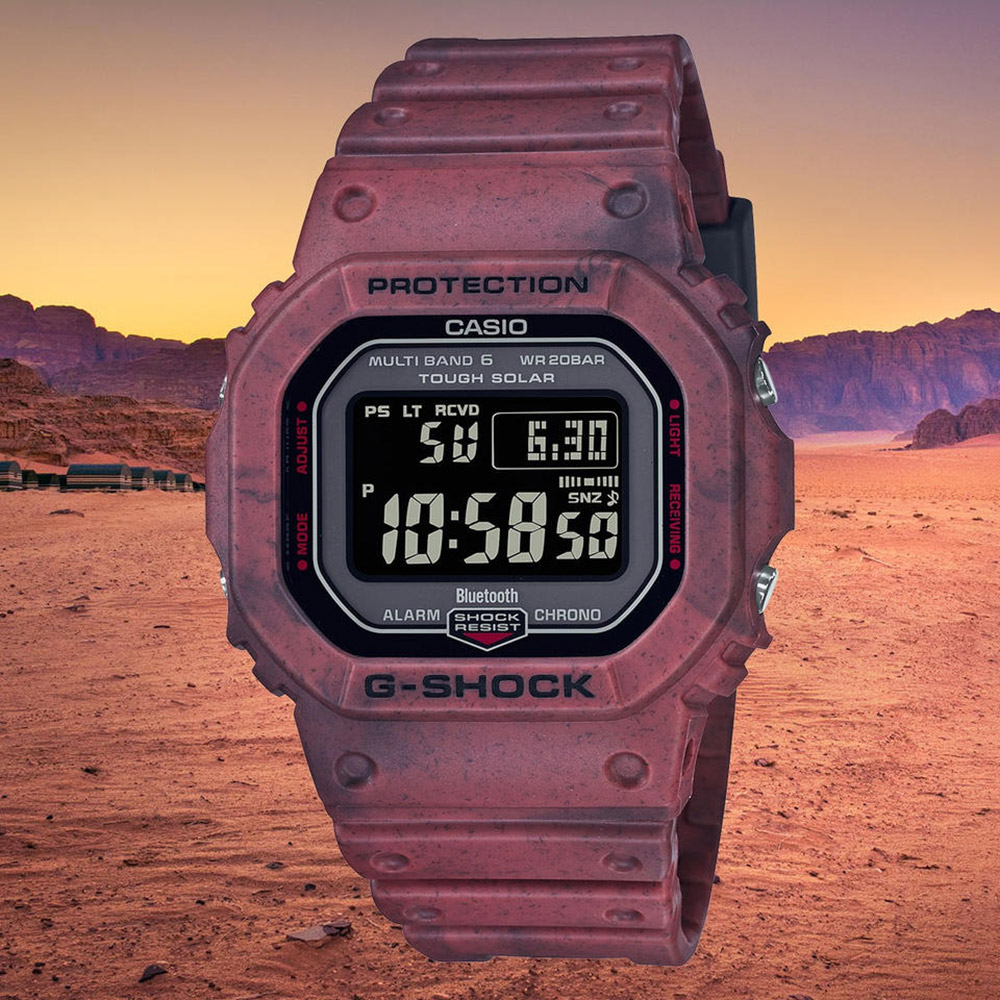 CASIO 卡西歐 G-SHOCK 荒漠沙地系列 藍芽太陽能電子錶 GW-B5600SL-4